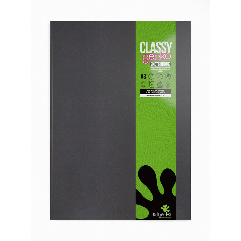 Artgecko Classy Sketchbook Casebound A3 92 Pages 46 Sheets 150gsm White Paper