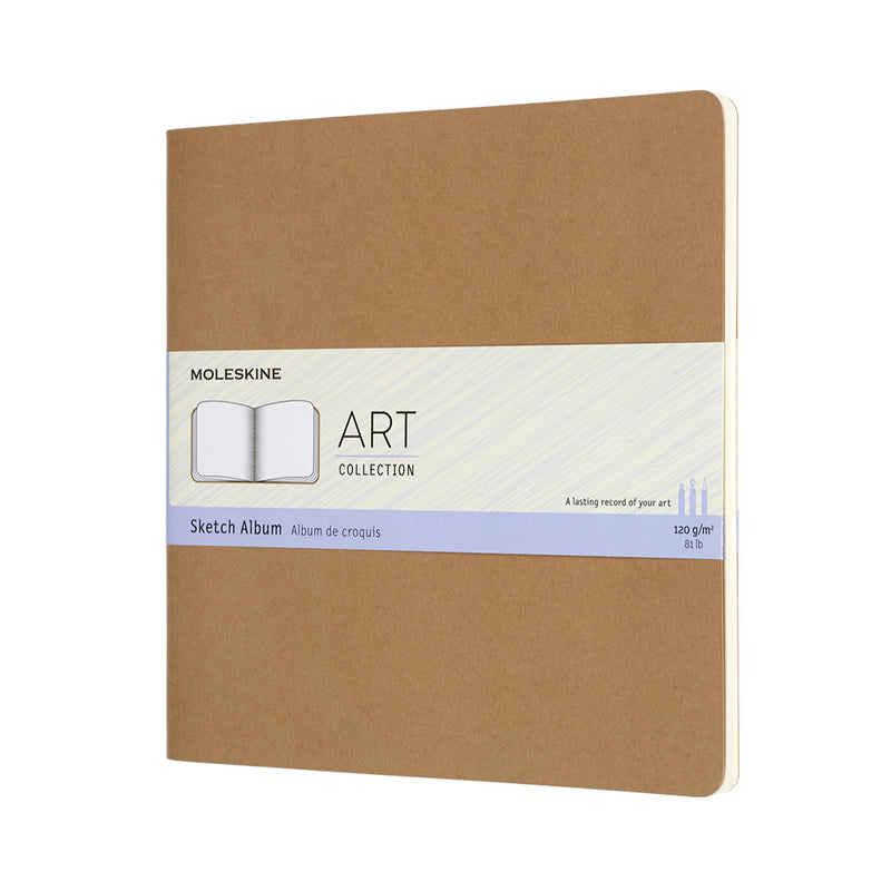 Moleskine Art Cahier Sketch Album Squared Kraft Brown