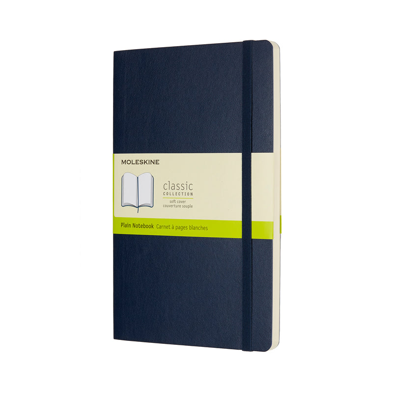 Moleskine Notebook Large Plain Sapphire Blue Soft