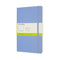 Moleskine Notebook Large Plain Hydrangea Blue Soft