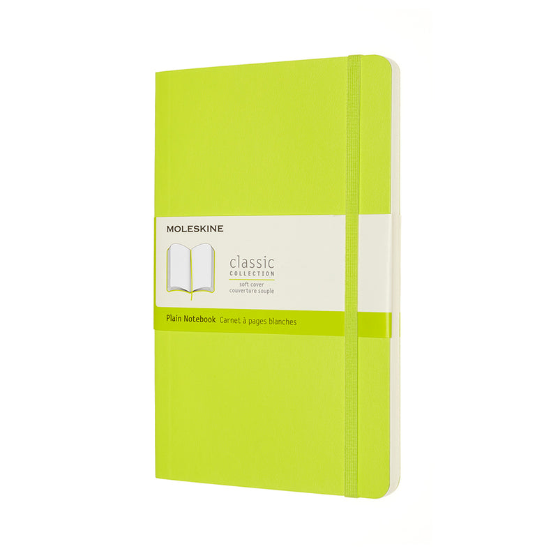 Moleskine Notebook Large Plain Lemon Green Soft