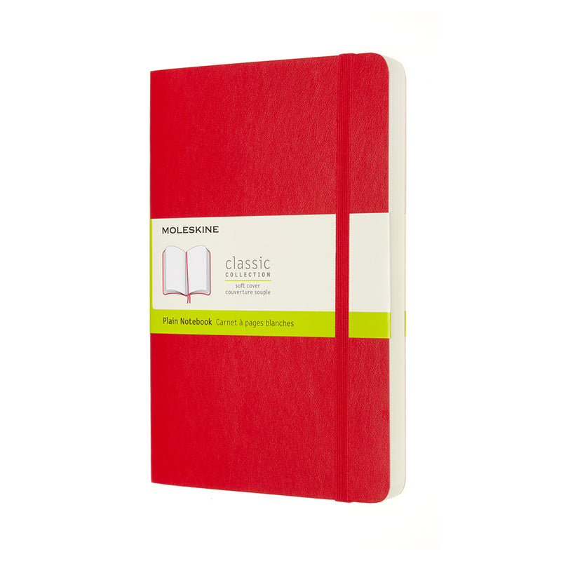 Moleskine Notebook Large Expanded Plain Scarlet Red Soft