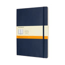 Moleskine Notebook XL Sapphire Blue Soft Cover Ruled