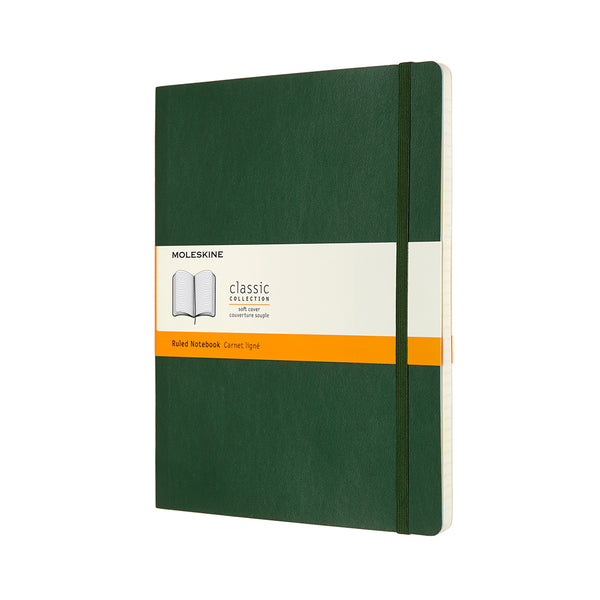 Moleskine Notebook XL Ruled Myrtle Green Soft