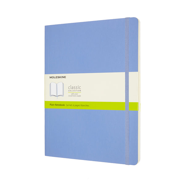 Moleskine Notebook XL Plain Hydrangea Blue Soft