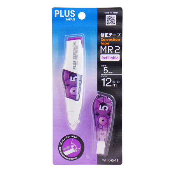 Plus MR2 Correction Tape + Refill Purple 5mm x 6m WH645-11