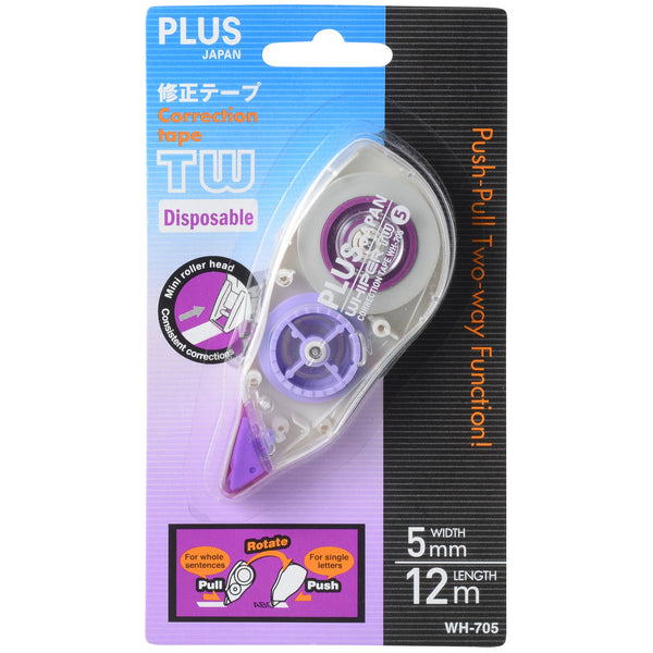 Plus TW Correction Tape Purple 5mm x 12m WH705