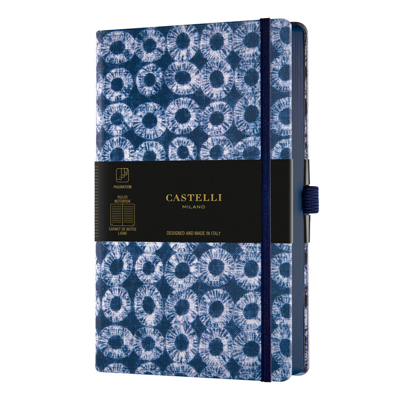 Castelli Notebook Shibori A5 Ruled Rings