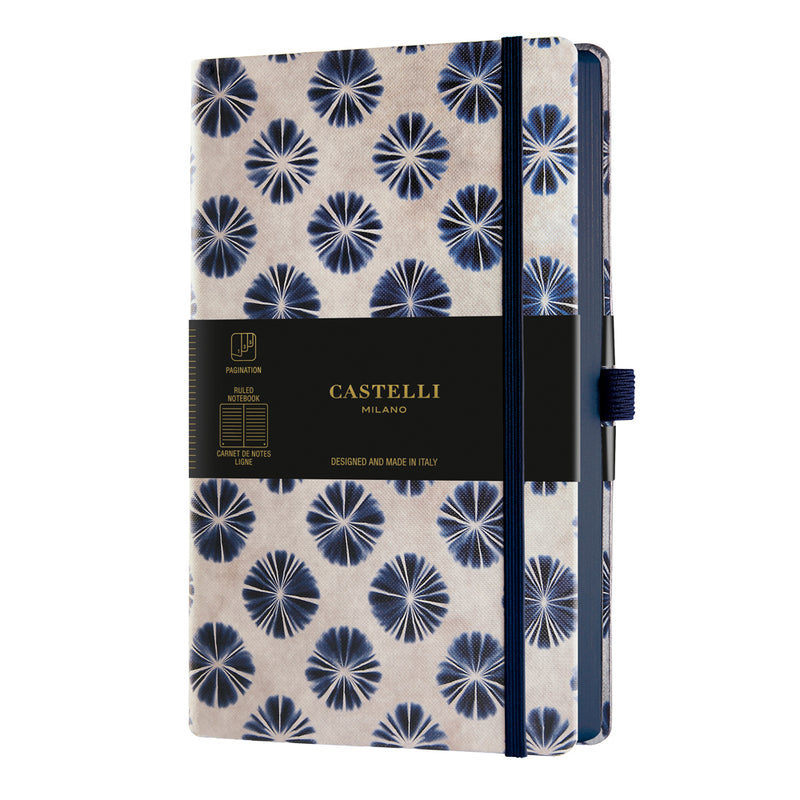 Castelli Notebook Shibori A5 Ruled Flowers