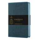 Castelli Notebook Harris A5 Ruled Slate Blue