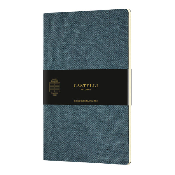 Castelli Quaderno Notebook A5 Soft Cover Harris Blue