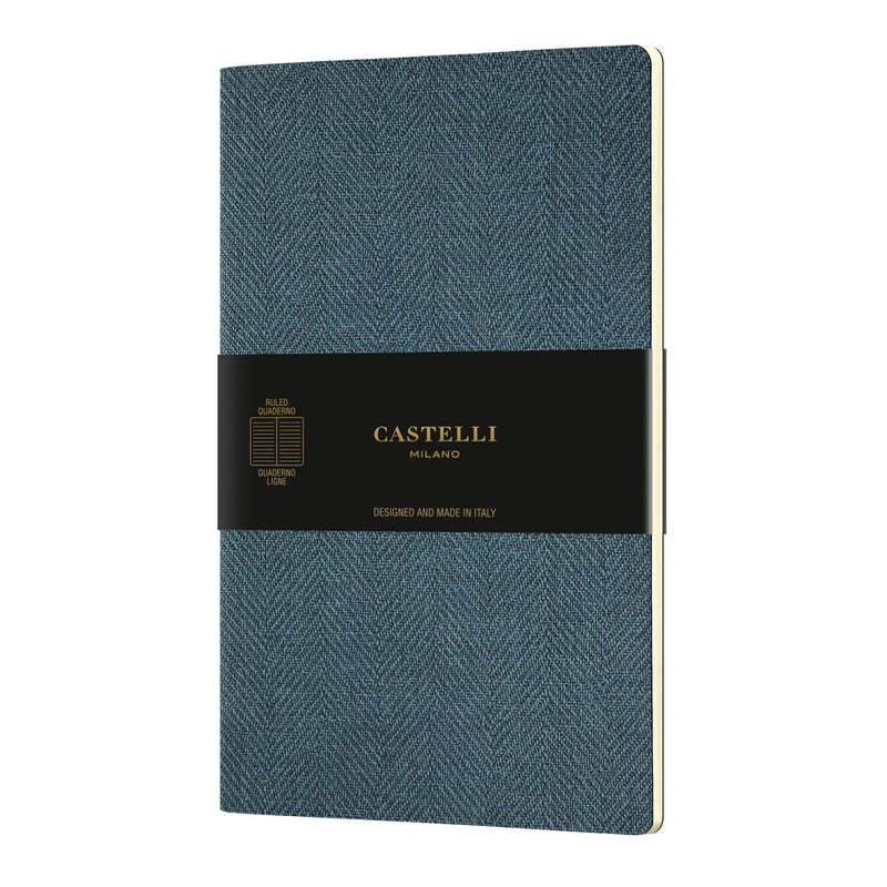 Castelli Quaderno Notebook A5 Soft Cover Harris Blue