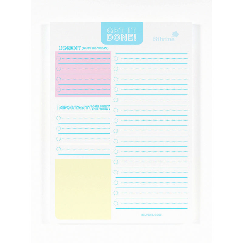 Silvine Get It Done A5 Planner Pad 60 Sheets