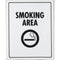 S/Adh Sign Smoking Area 290x230